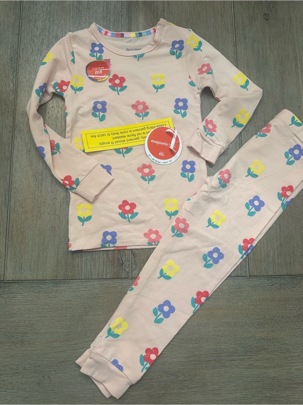 Magnetic Me Girls Pink Flowers | Size 3T